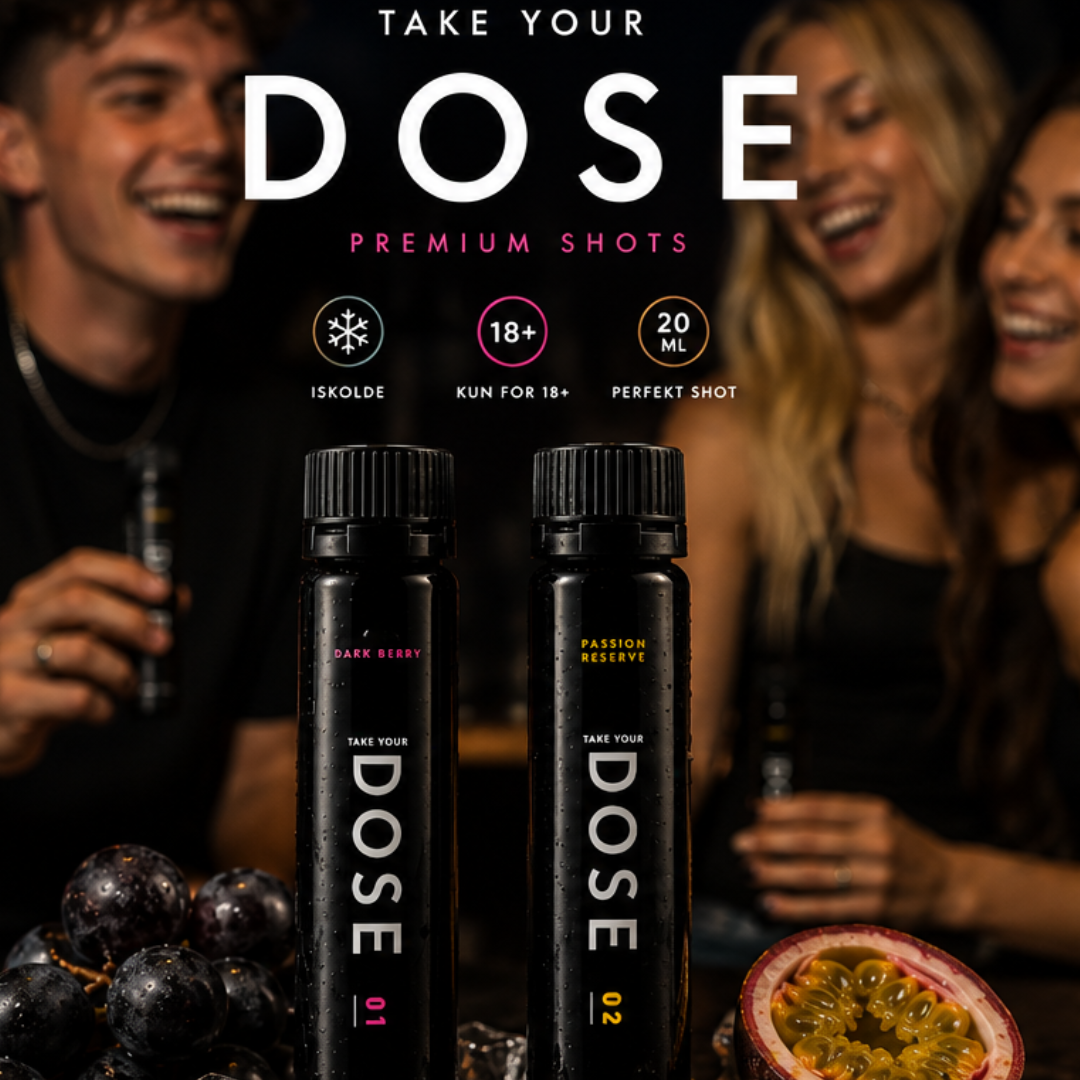DOSE SHOTS 01 & 02 - shotsrør 20ml